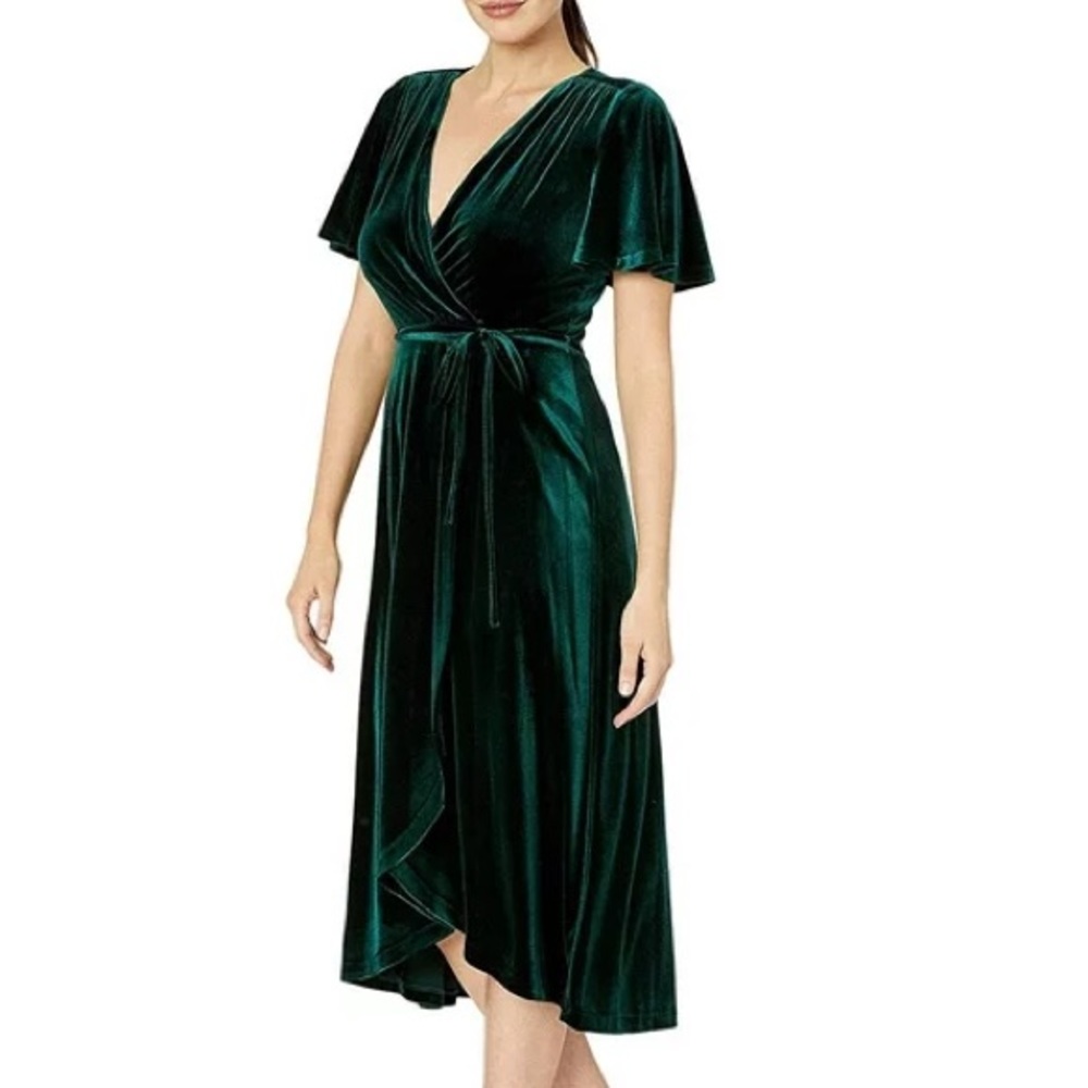 Vince Camuto Women's Velvet Faux Wrap Dress